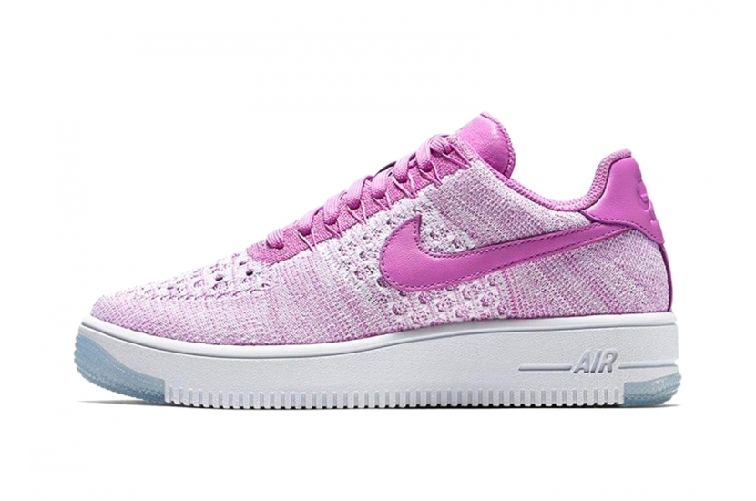 AIR FORCE 1 FLYNIT LOW FUCHSIA GLOW WHITE [820256-500]