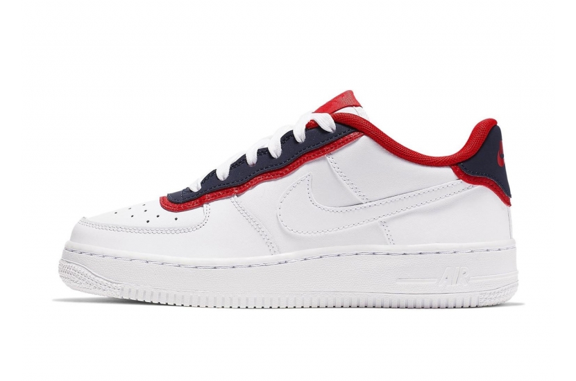 AIR FORCE 1 DOUBLE LAYER OBSIDIAN RED [BV1084-101]