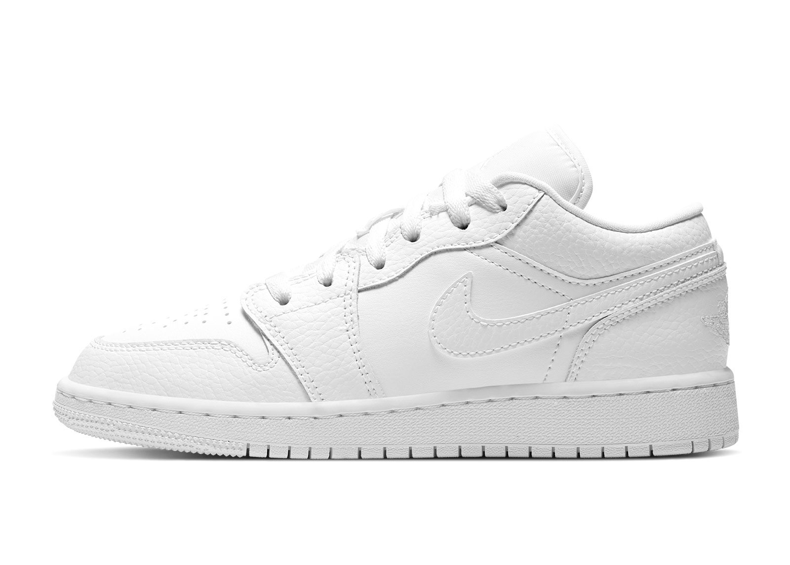 AIR JORDAN 1 LOW TRIPLE WHITE GS - 553560-136