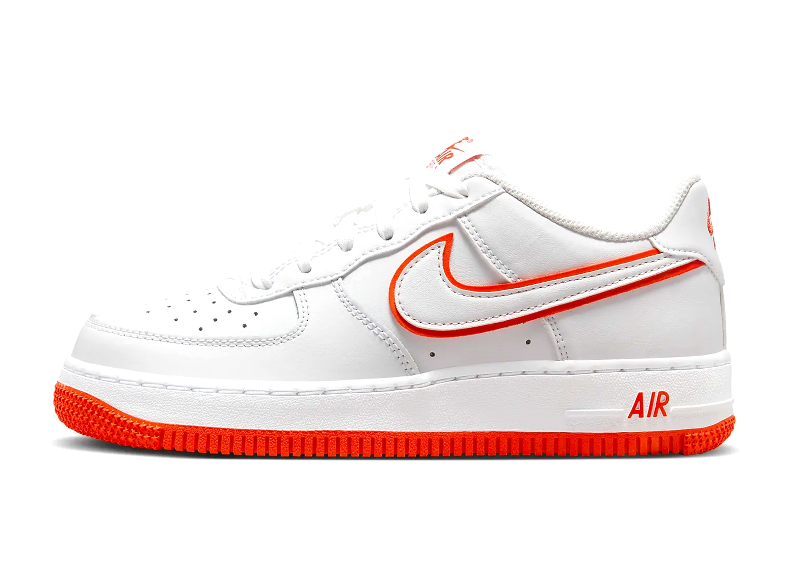 AIR FORCE 1 LOW WHITE PICANTE RED GS - DV7762-101