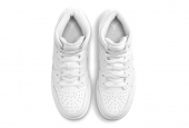 AIR JORDAN 1 MID TRIPLE WHITE 2023 GS [554725-136] 