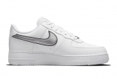 AIR FORCE 1 LOW '07 ESSENTIAL WHITE METALLIC SILVER BLACK W [DD1523-100]