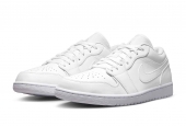AIR JORDAN 1 LOW TRIPLE WHITE M [553558-136]