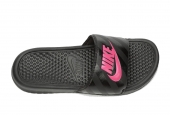 NIKE BENASSI BLACK VIVID PINK [343881-061]