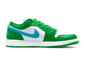 AIR JORDAN 1 LOW LUCKY GREEN AQUATONE [DC0774-304]
