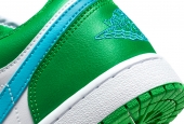 AIR JORDAN 1 LOW LUCKY GREEN AQUATONE [DC0774-304]
