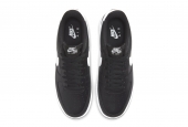 AIR FORCE 1 BLACK WHITE PEBBLED LEATHER [CT2302-002]