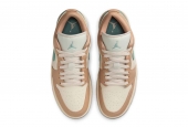 AIR JORDAN 1 LOW POURS OUT A BEACHY “HEMP” COLORWAY [DC0774-130]
