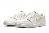 AIR JORDAN 1 LOW METHOD OF MAKE SAIL METALLIC GOLD [FN5032-100]