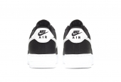 AIR FORCE 1 BLACK WHITE PEBBLED LEATHER [CT2302-002]