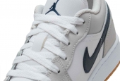 AIR JORDAN 1 LOW MIDNIGHT NAVY NEUTRAL GREY [553560-146]