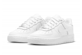 NIKE AIR FORCE 1 LOW LE TRIPLE WHITE (GS) [FV5951-111]