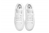 AIR JORDAN 1 LOW TRIPLE WHITE GS [553560-136]