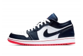 AIR JORDAN 1 LOW OBSIDIAN EMBER GLOW [553558-481]