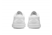 AIR JORDAN 1 LOW TRIPLE WHITE M [553558-136]