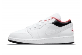 AIR JORDAN 1 LOW WHITE BLACK INFRARED [553560-160]