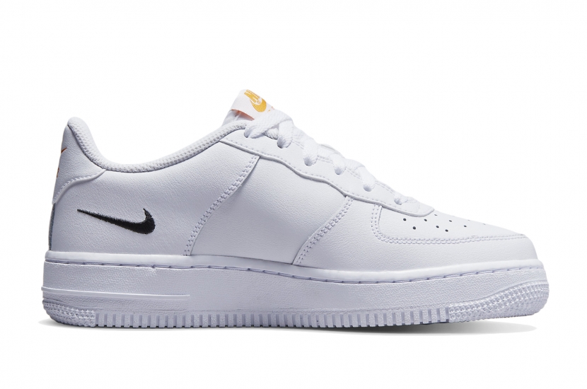 AIR FORCE 1 MULTI SWOOSH WHITE ORANGE GS [DV7141-100]