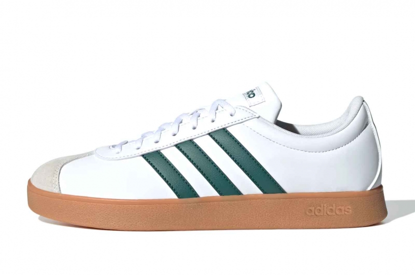 ADIDAS VL COURT BASE CLOUD WHITE / COLLEGIATE GREEN [ID3710]