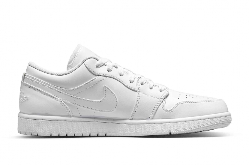 AIR JORDAN 1 LOW TRIPLE WHITE M [553558-136]