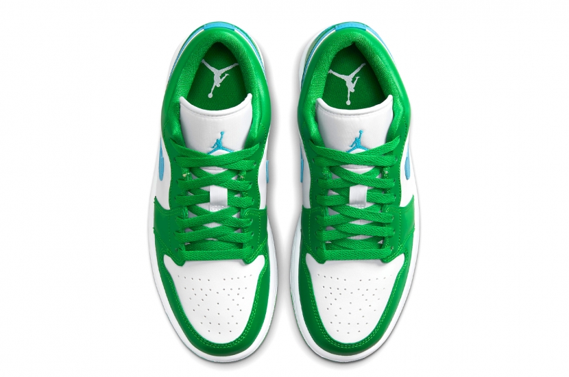 AIR JORDAN 1 LOW LUCKY GREEN AQUATONE [DC0774-304]