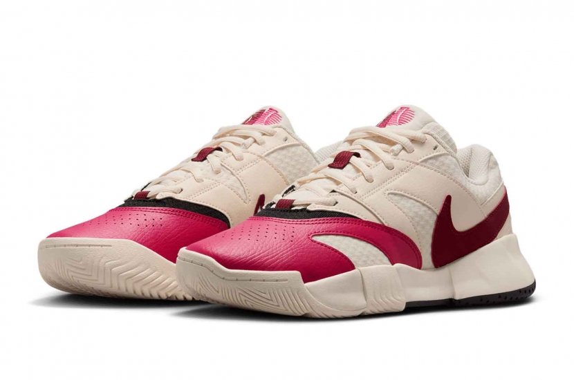 NIKE COURT LITE 4 "PALE IVORY SAIL BLACK TEAM RED" [FD6575-103]