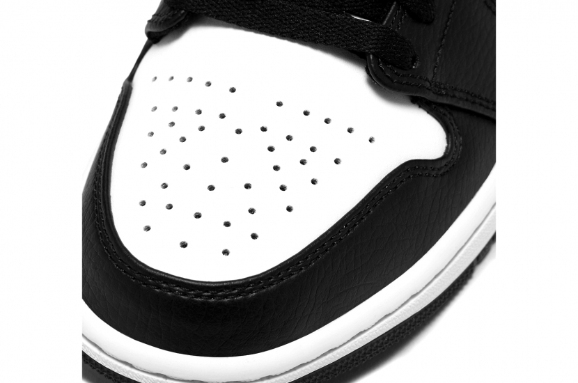 AIR JORDAN 1 MID BLACK CHILE RED WHITE [554724-075]