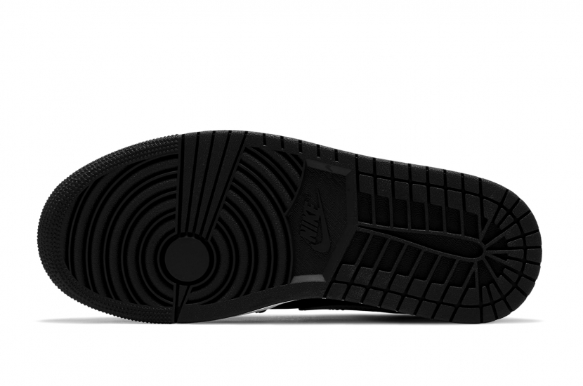 AIR JORDAN 1 MID BLACK CHILE RED WHITE [554724-075]