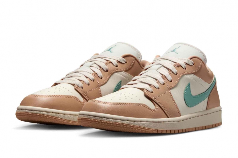 AIR JORDAN 1 LOW POURS OUT A BEACHY “HEMP” COLORWAY [DC0774-130]