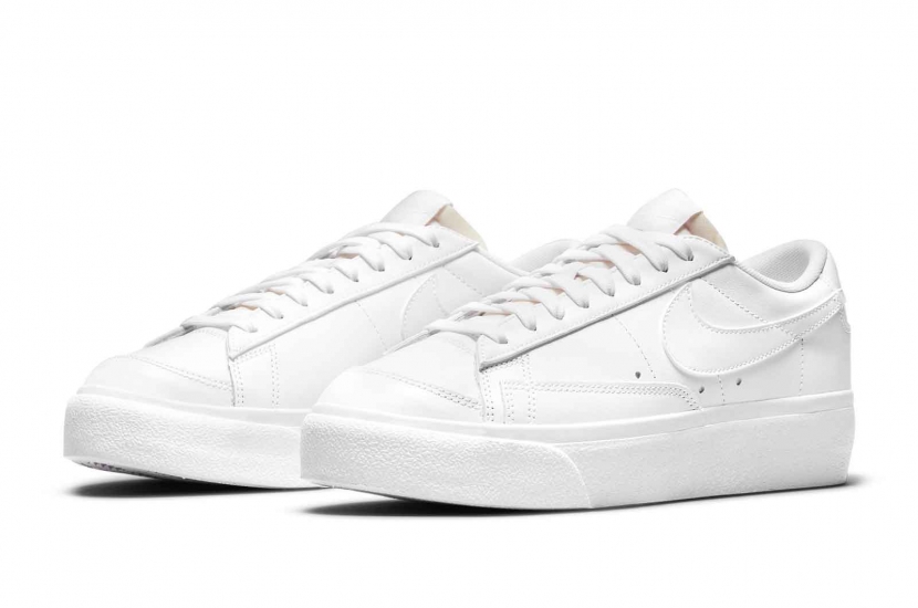 BLAZER LOW PLATFORM TRIPLE WHITE [DJ0292-100]