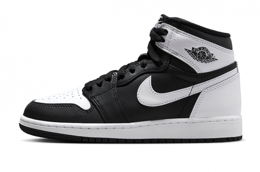 AIR JORDAN 1 RETRO HIGH OG BLACK WHITE GS [FD1437-010]