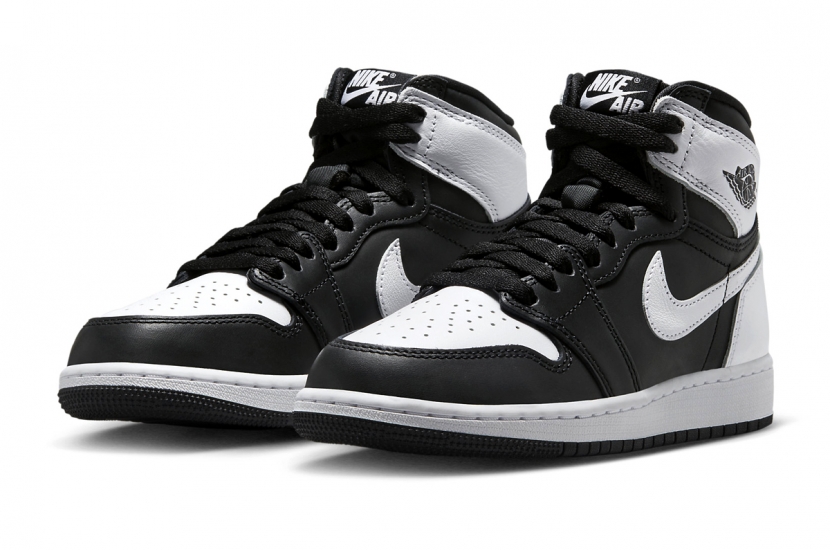 AIR JORDAN 1 RETRO HIGH OG BLACK WHITE GS [FD1437-010]
