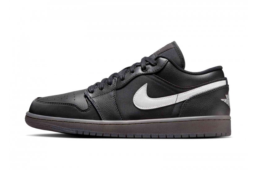 AIR JORDAN 1 LOW BLACK WHITE DARK SMOKE GREY [HV5968-001]