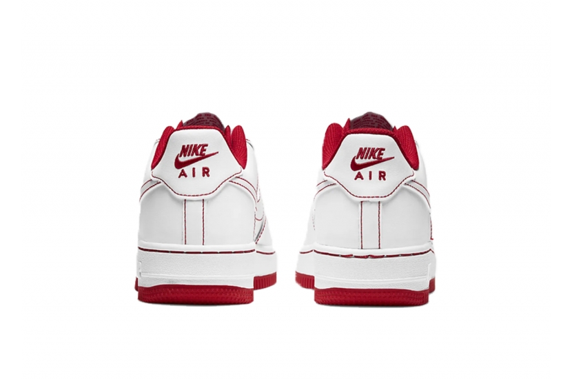 AIR FORCE 1 WHITE RED STITCH MEN [CV1724-100]