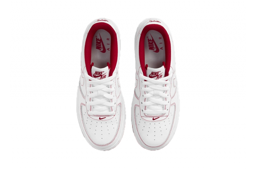 AIR FORCE 1 WHITE RED STITCH MEN [CV1724-100]