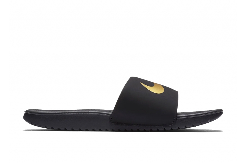 NIKE KAWA SLIDE BLACK GOLD [819352-003] 