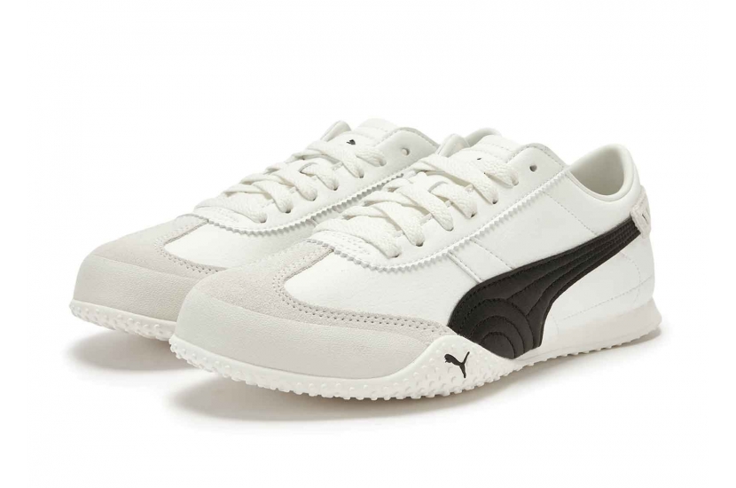 PUMA BELLA UT LEATHER WARM WHITE BLACK [405256-01]