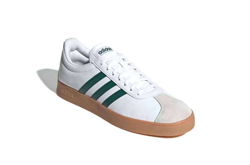 ADIDAS VL COURT BASE CLOUD WHITE / COLLEGIATE GREEN [ID3710]