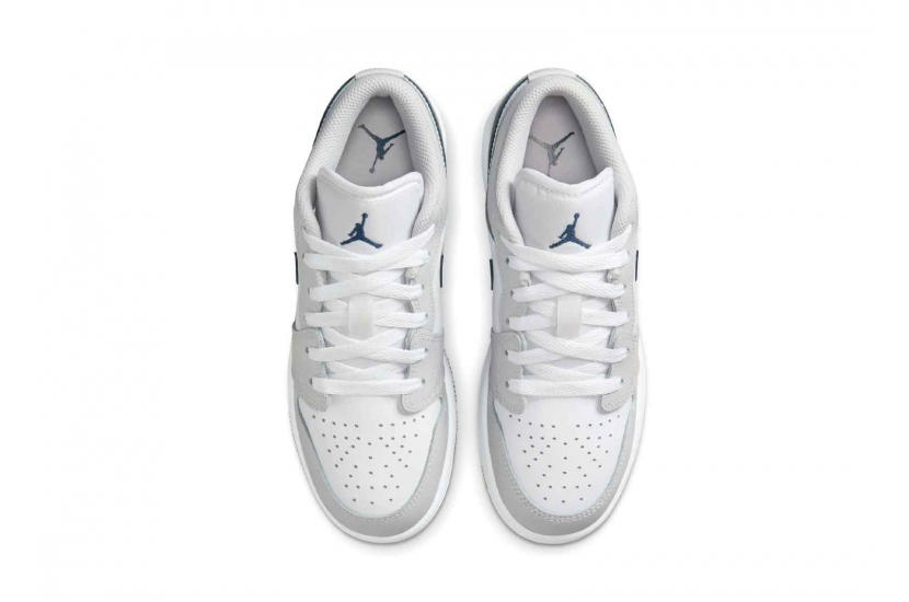 AIR JORDAN 1 LOW MIDNIGHT NAVY NEUTRAL GREY [553560-146]