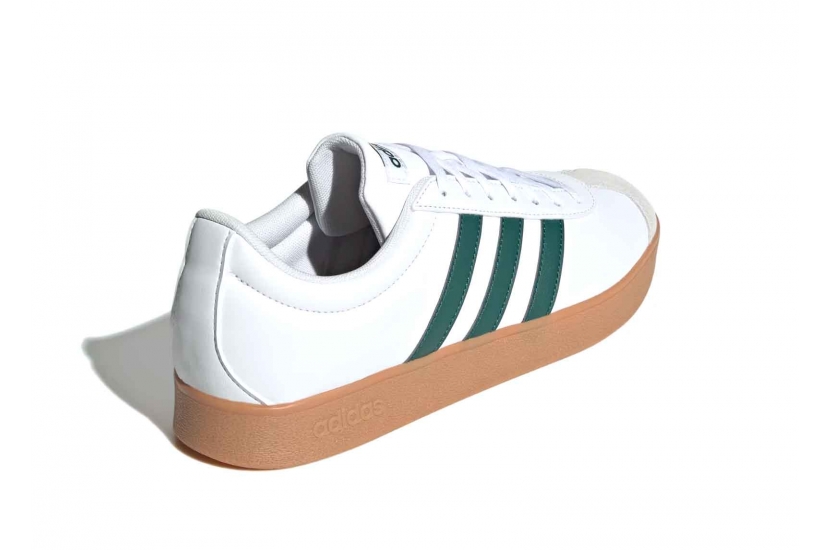ADIDAS VL COURT BASE CLOUD WHITE / COLLEGIATE GREEN [ID3710]