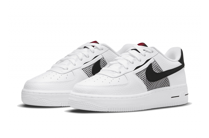 AIR FORCE 1 LOW MESH POCKED WHITE BLACK (GS) [DH9596-100]