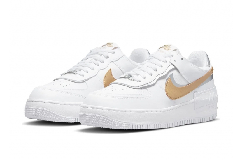 AIR FORCE 1 SHADOW WHITE METALLIC GOLD [DM3064-100]