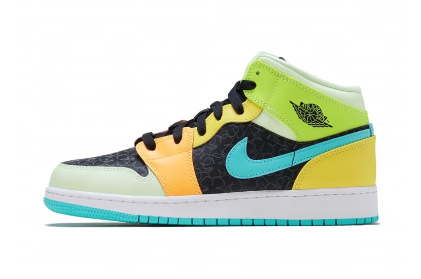 AIR JORDAN 1 MID SE AURORA GREEN - BQ6931-037