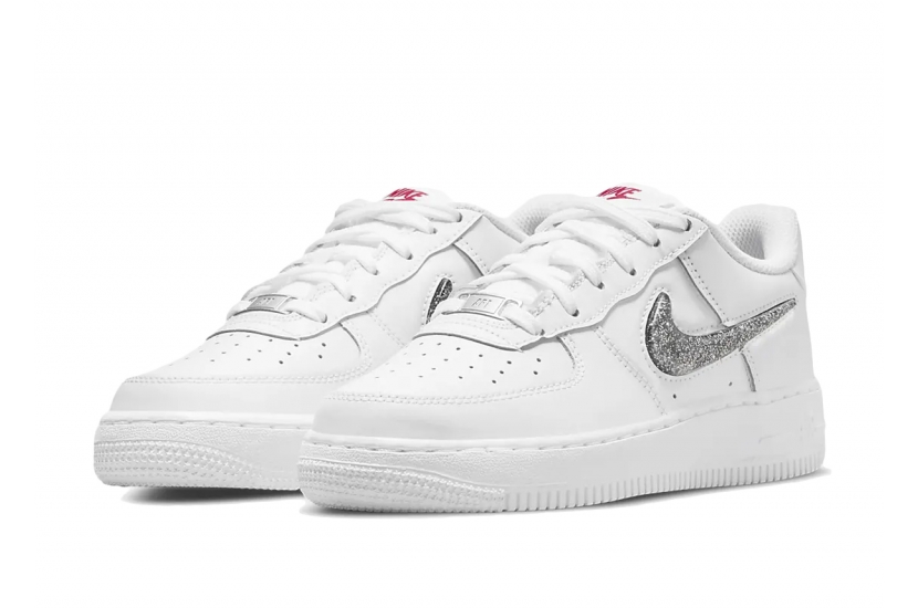 AIR FORCE 1 LV8 WHITE METALLIC SILVER [DC9651-100]