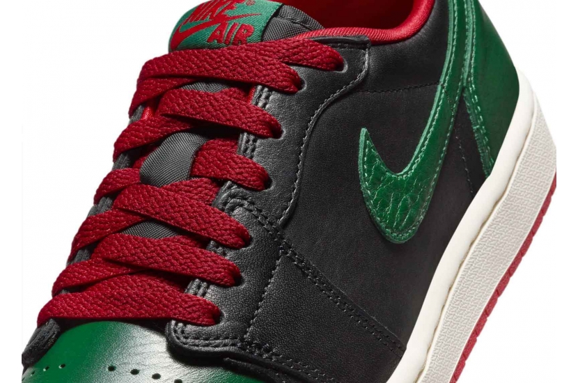 AIR JORDAN 1 RETRO LOW OG GORGE GREEN VARSITY RED [CZ0775-036]
