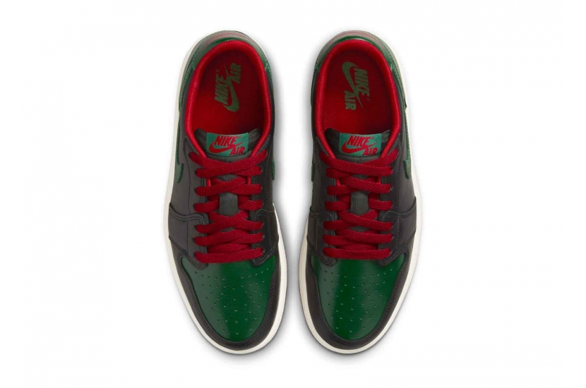 AIR JORDAN 1 RETRO LOW OG GORGE GREEN VARSITY RED [CZ0775-036]