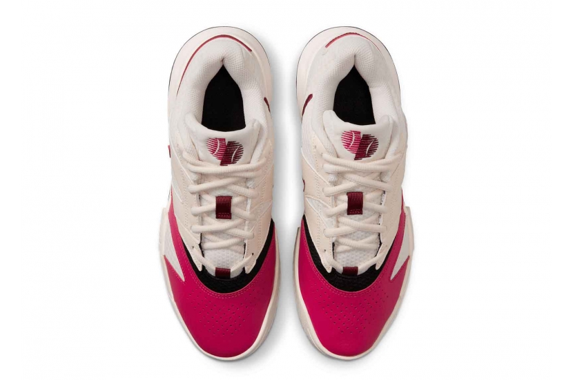 NIKE COURT LITE 4 "PALE IVORY SAIL BLACK TEAM RED" [FD6575-103]