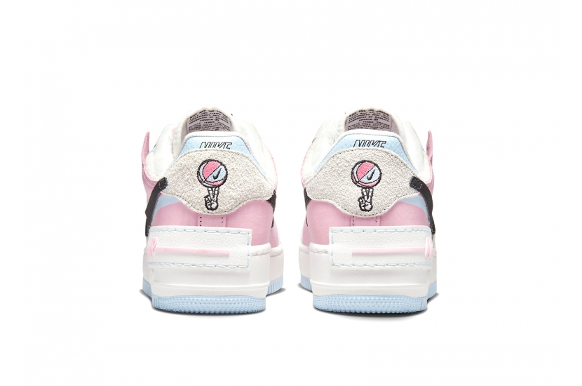 AIR FORCE 1 SHADOW HOOPS WHITE PINK W [DX3358-100]