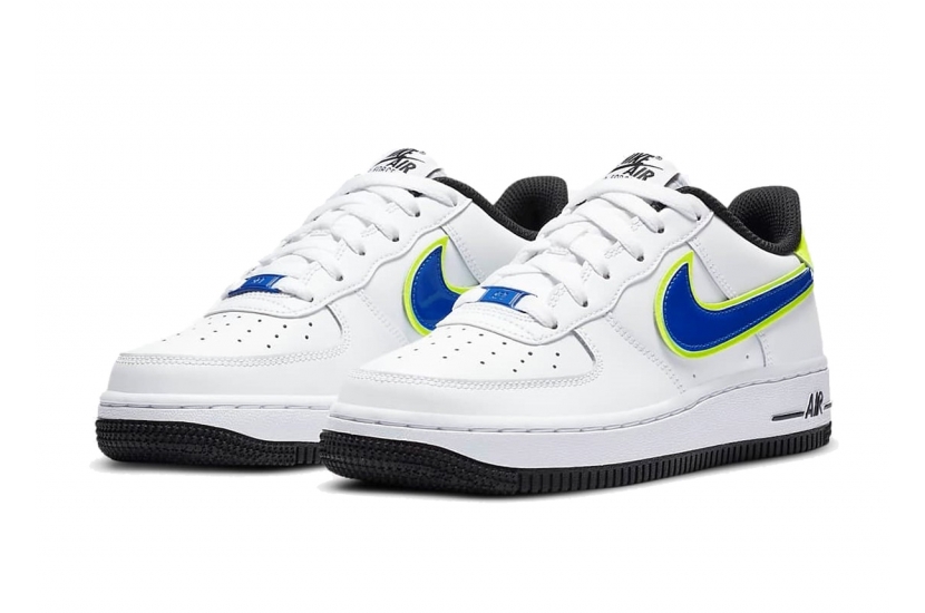 AIR FORCE 1 WHITE RACER/BLUE VOLT [DB1555-100]